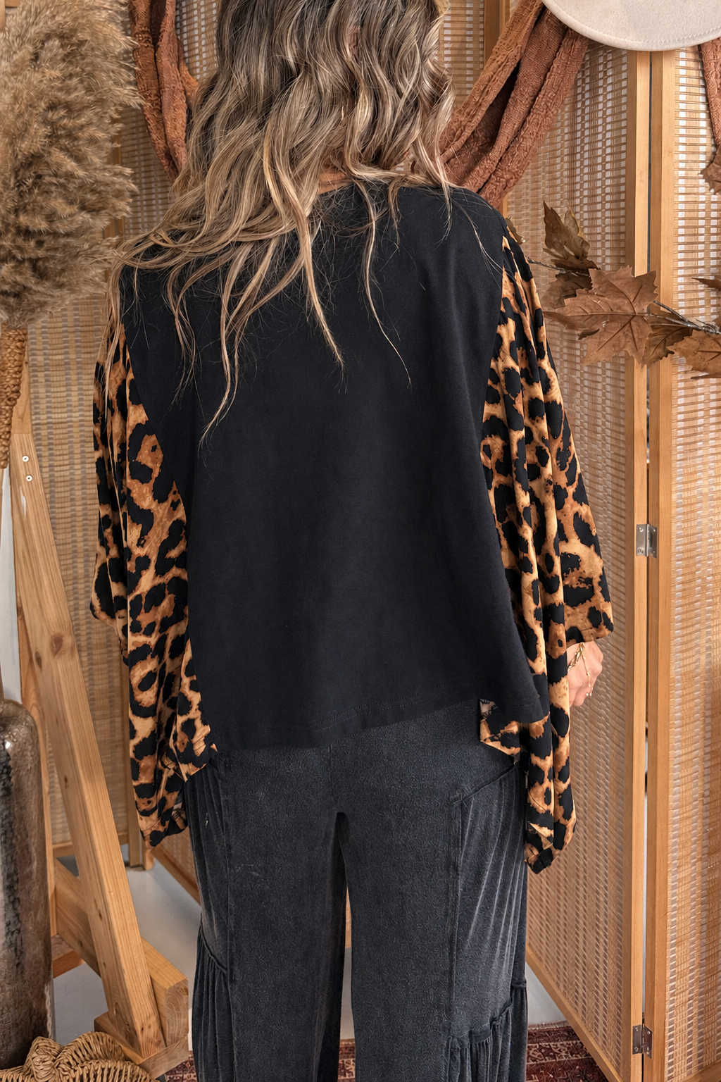 Dolly Parton Mix & Match Tee Black Cheetah（No Patch）