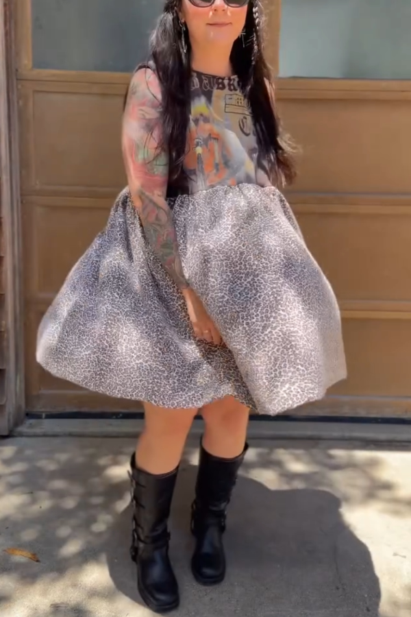 Printed Recycled Dress