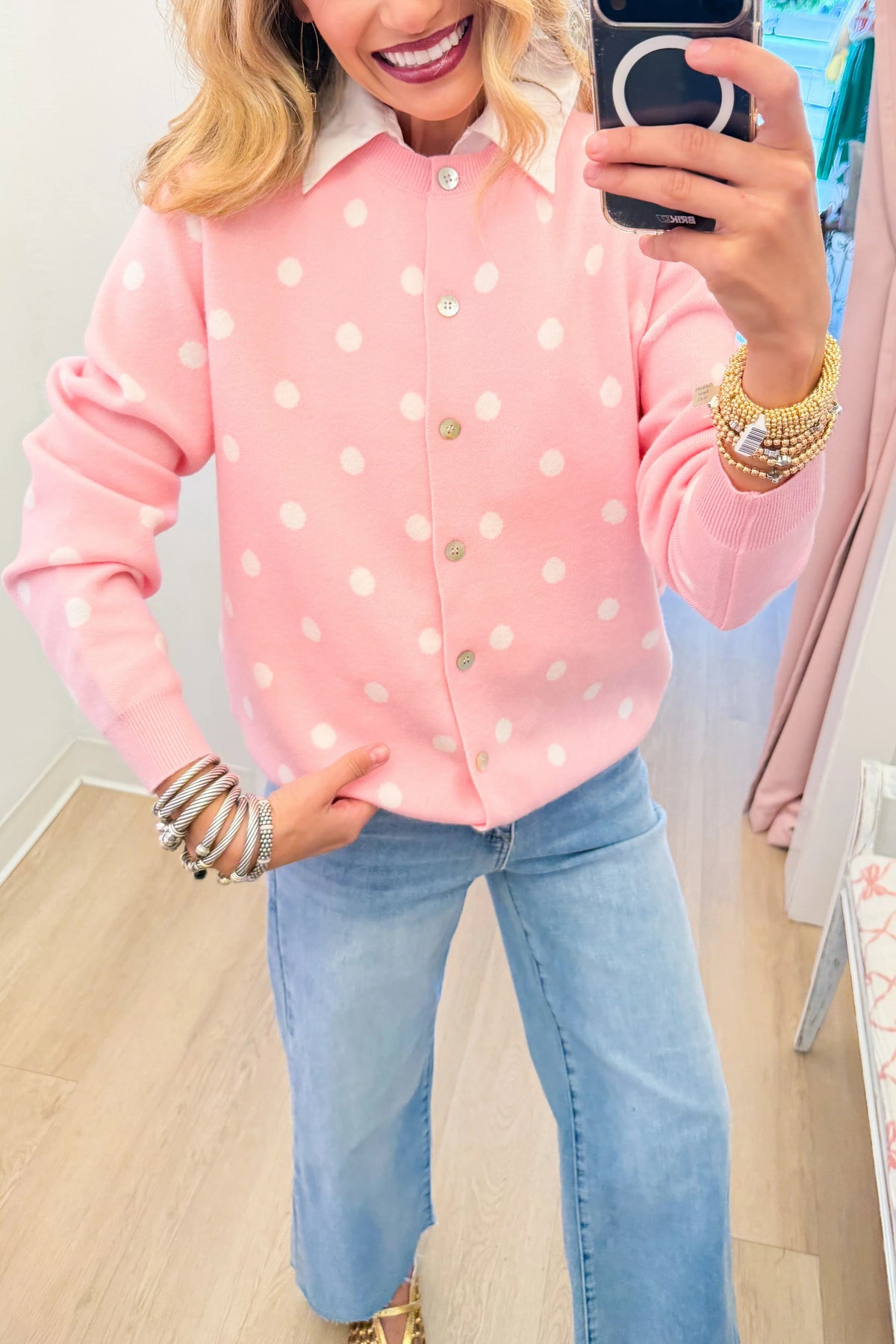 Polka Dot Cardigan