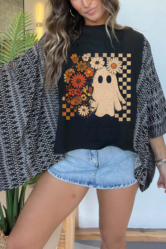 Halloween Floral Ghost Mix & Match Tee