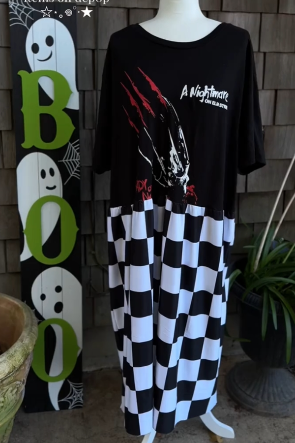 Nightmare On Elm Street Upcycled Tee