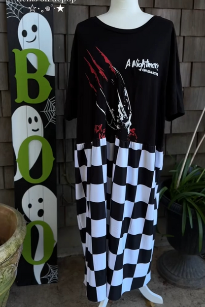 Nightmare On Elm Street Upcycled Tee