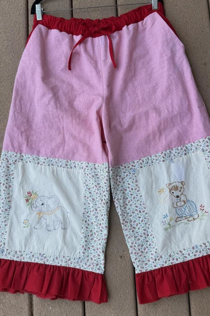 Women's Color-block Patchwork Pants