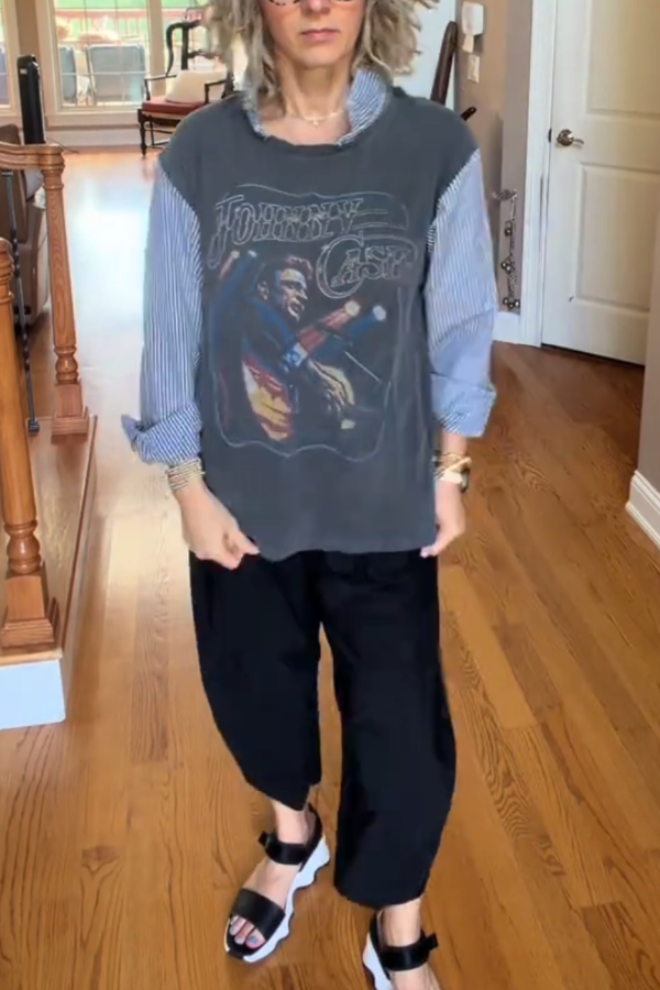 Johnny Cash Recycled Top