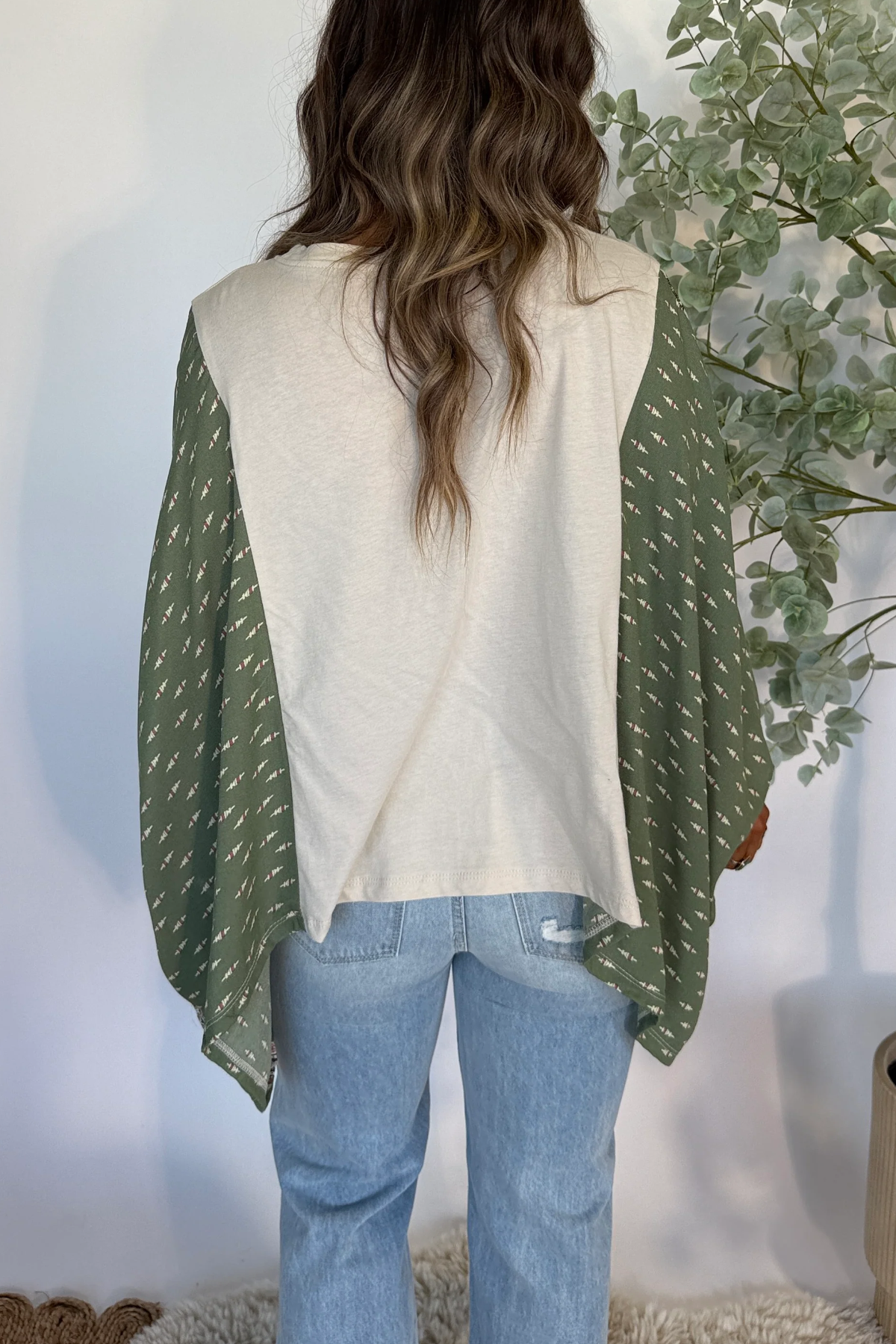 Rock N Roll Vintage Kimono Tee Green