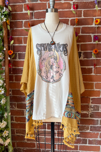 Stevie Nicks Mix Bat Sleeve T-Shirt Top