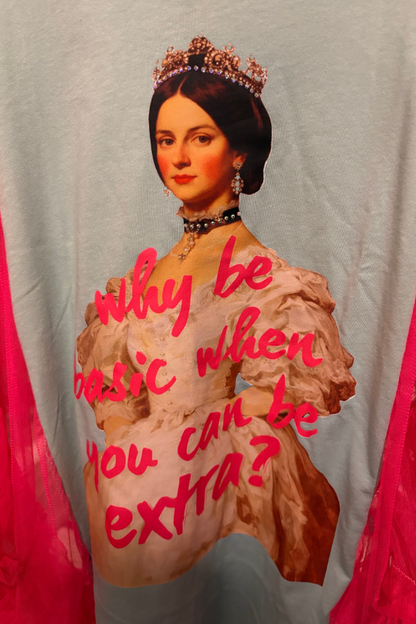 Altered Renaissance Print Dolman Sleeve Tee