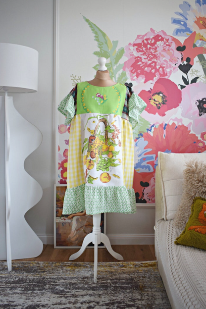 Fruit And Vegetable Recycled Dress