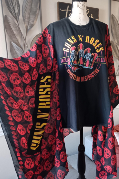 Guns N Roses T-shirt Poncho