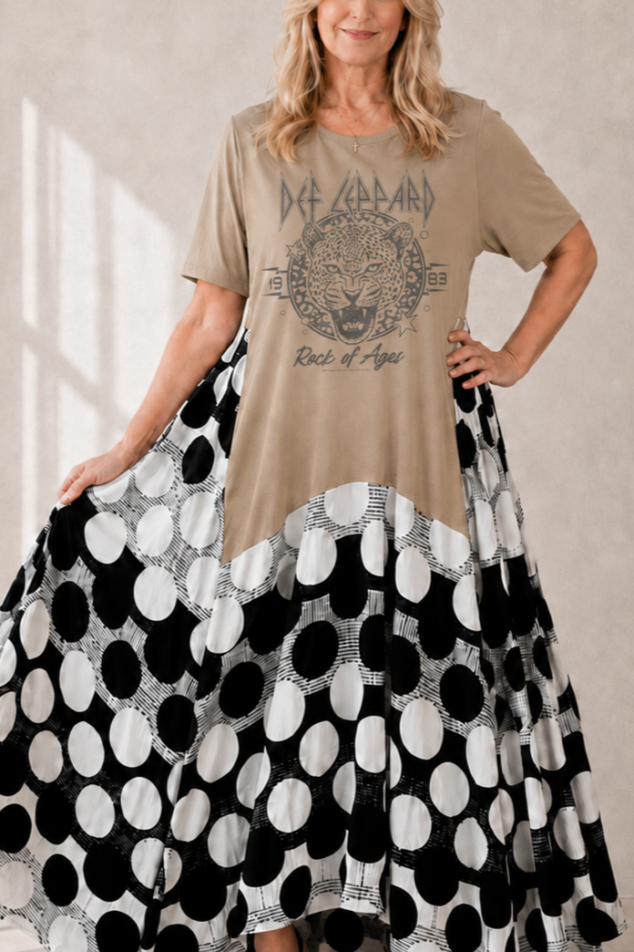 Def Leppard Band Tee Dress