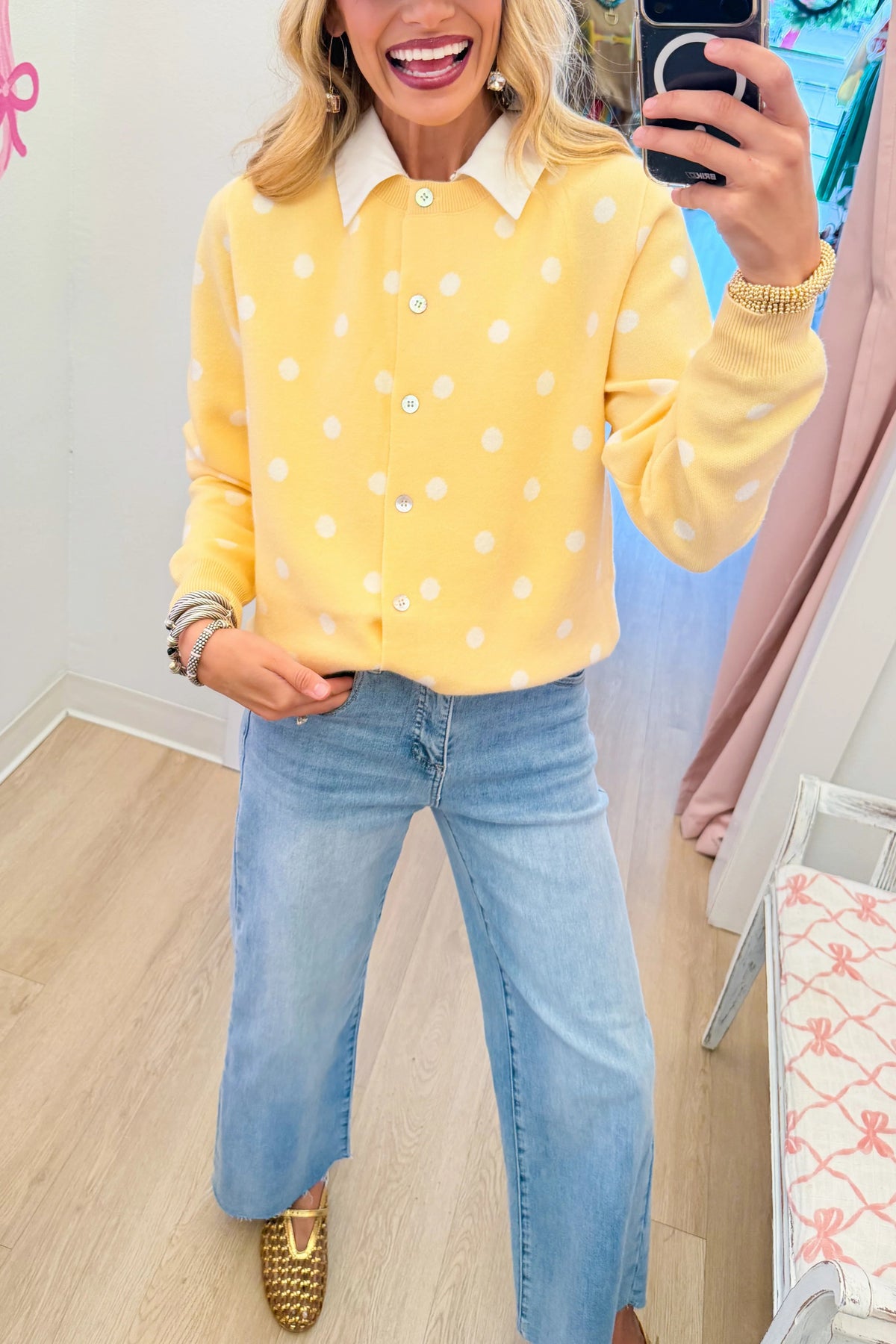 Polka Dot Cardigan