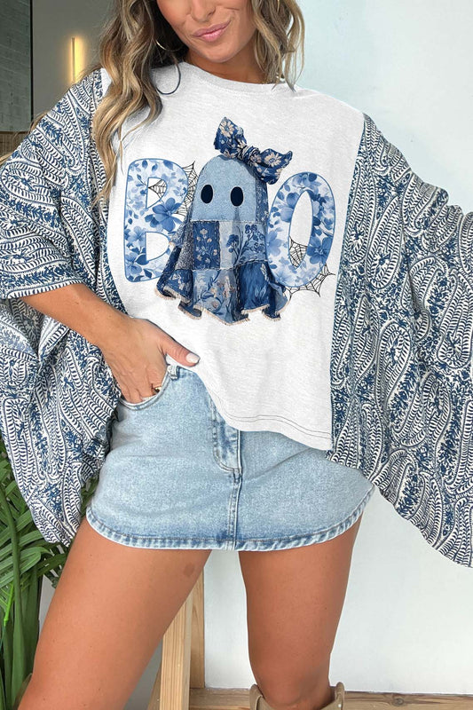 Halloween BOO Print Mix & Match Tee（No Patch）