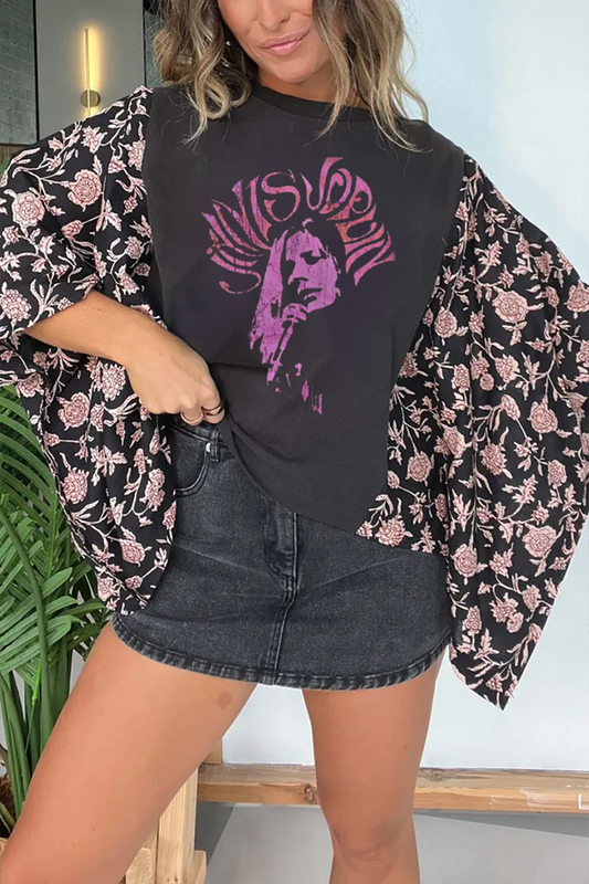 JANIS JOPLIN Vintage Print T-shirt (No Patch)