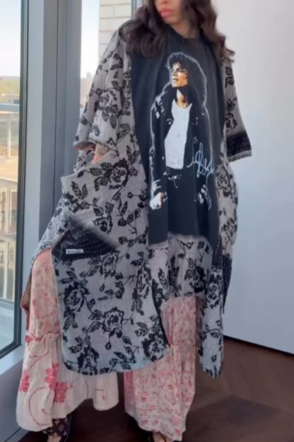 Michael Jackson Batwing-sleeve T-shirt