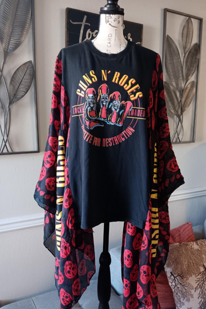Guns N Roses T-shirt Poncho
