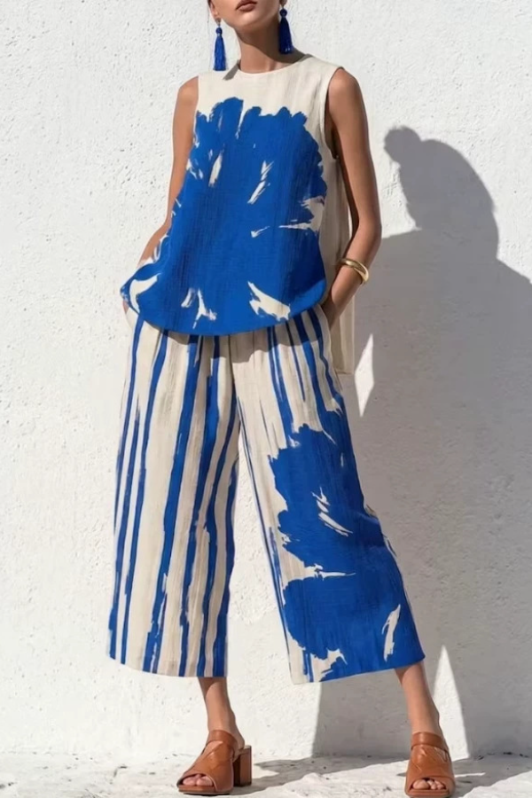 Sophisticated Art-Print Co-Ord Set