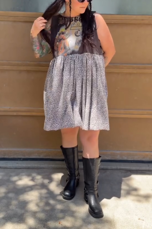 Printed Recycled Dress
