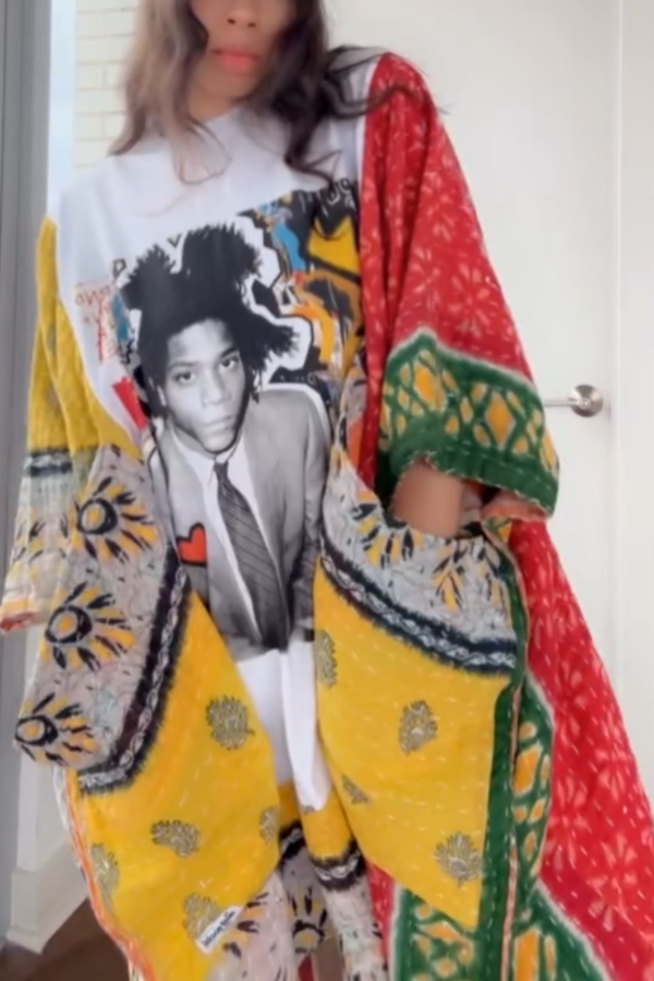 Jean-Michel Basquiat Batwing-sleeve T-shirt