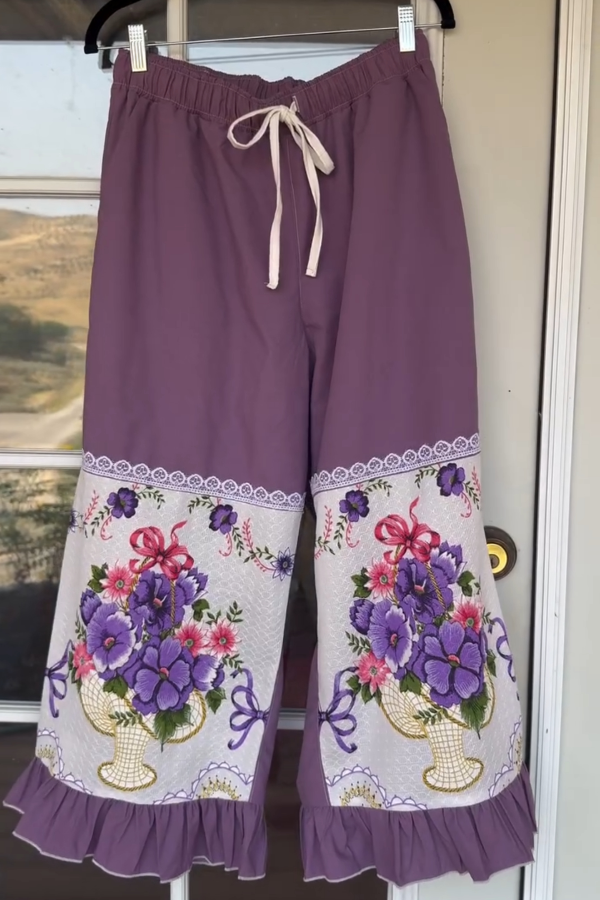 Women's Color-block Patchwork Pants