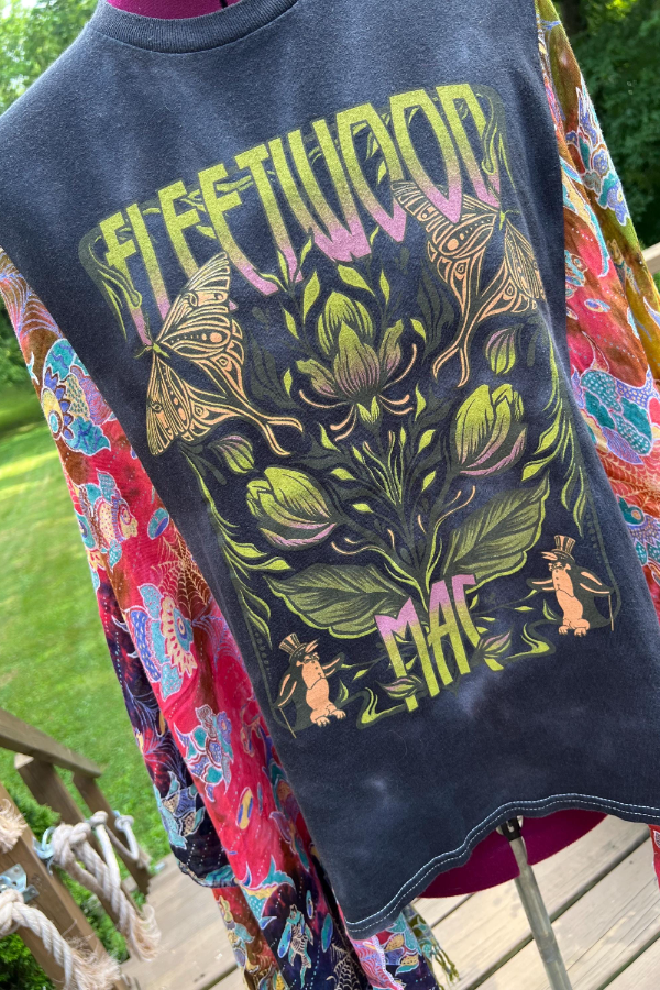 Fleetwood Vintage Print Dolman Sleeve Top