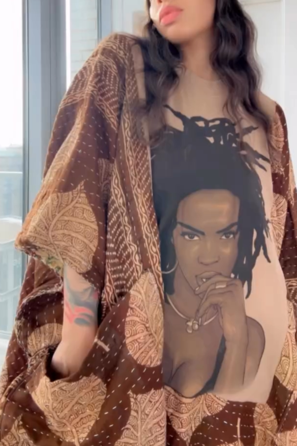 Lauryn Hill Bat-Sleeve Tee