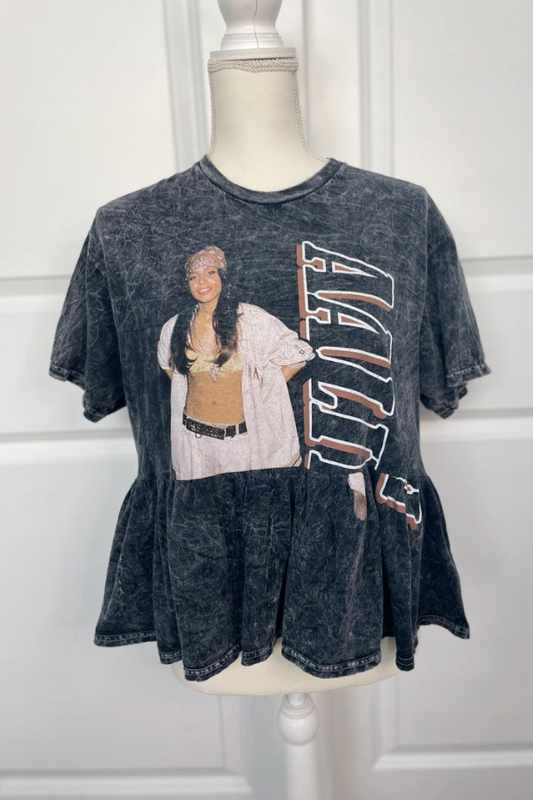 Aaliyah-patterned Recycled T-shirt