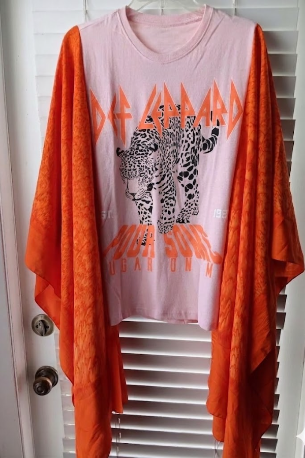Def Leopard T-shirt Poncho