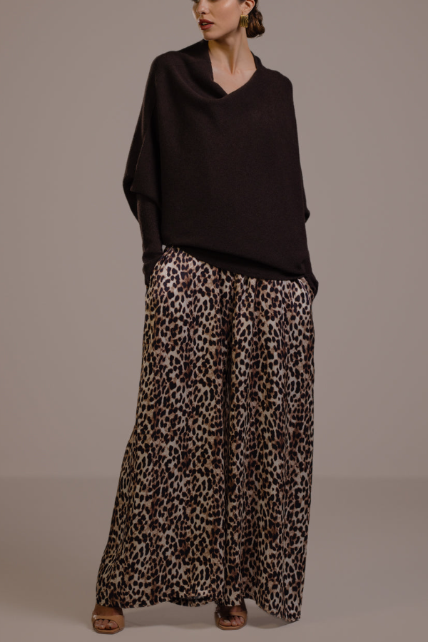 V-Neck Leopard Strap Jumpsuit