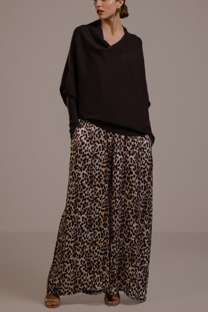 V-Neck Leopard Strap Jumpsuit