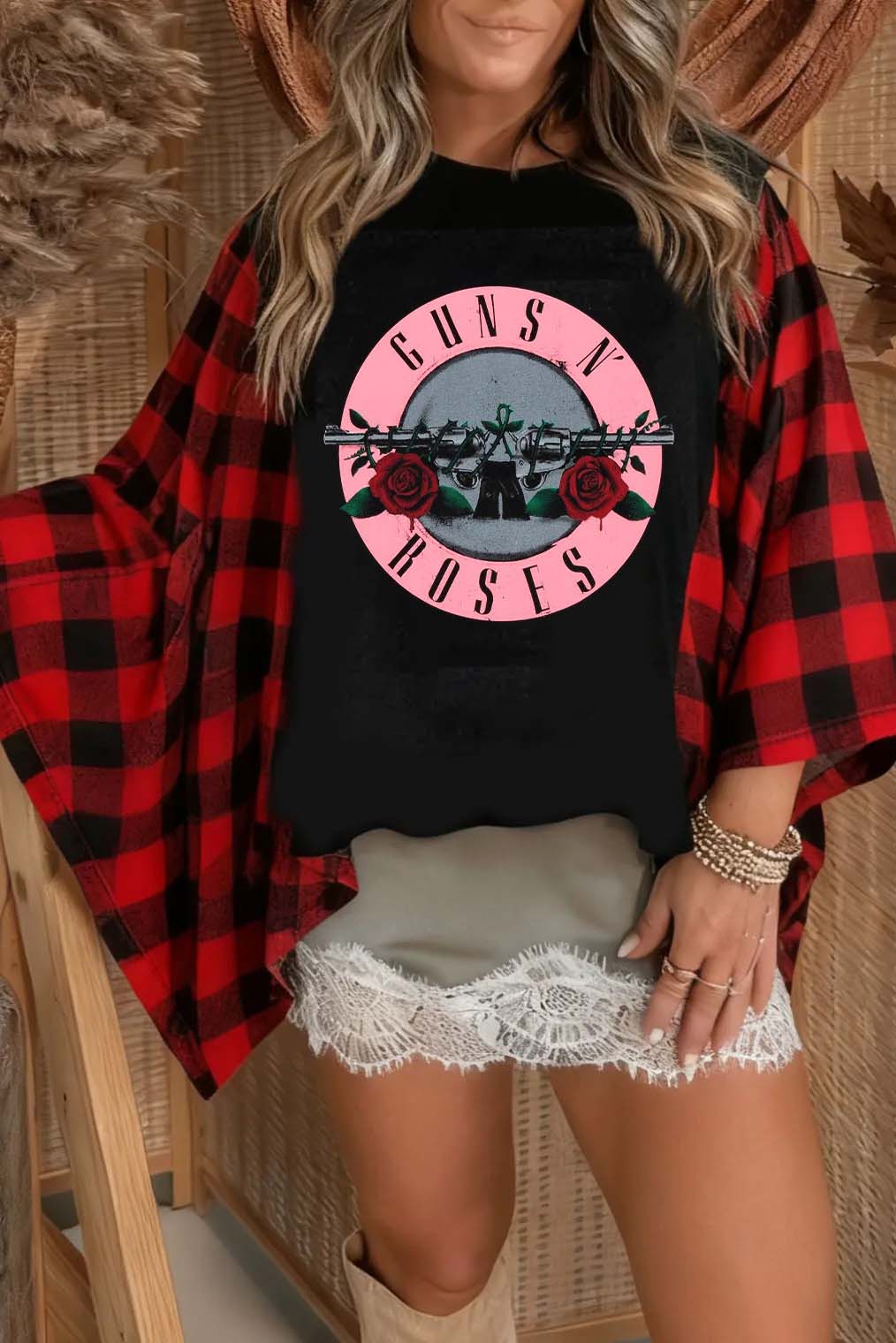 Guns N' Roses Print Mix & Match Tee（No Patch）