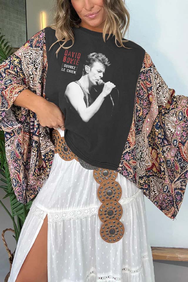 David Bowie Print Tee（No Patch）