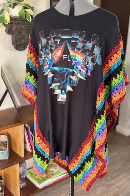 Pink Floyd Mix-up Bat Sleeve T-Shirt Top