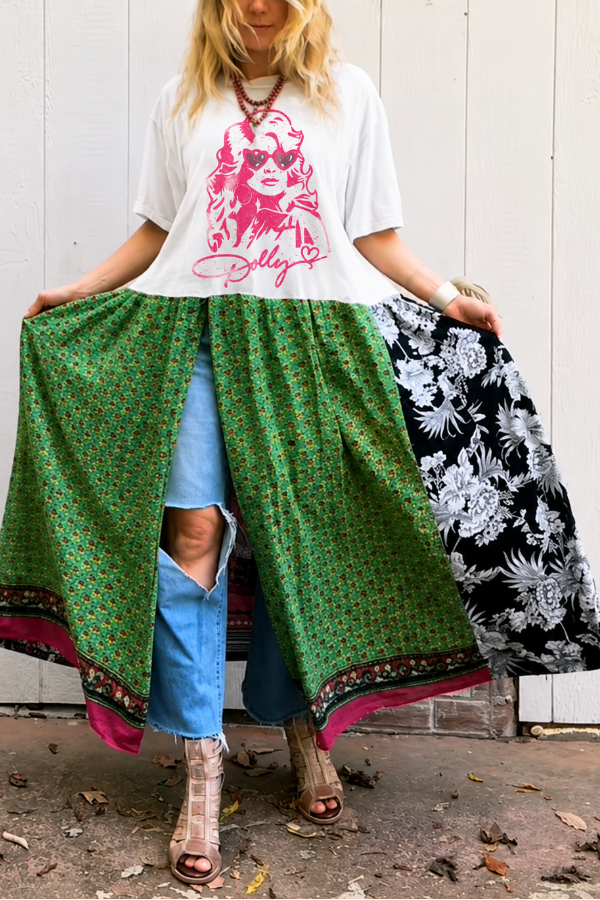 Dolly Double Split Maxi Tee