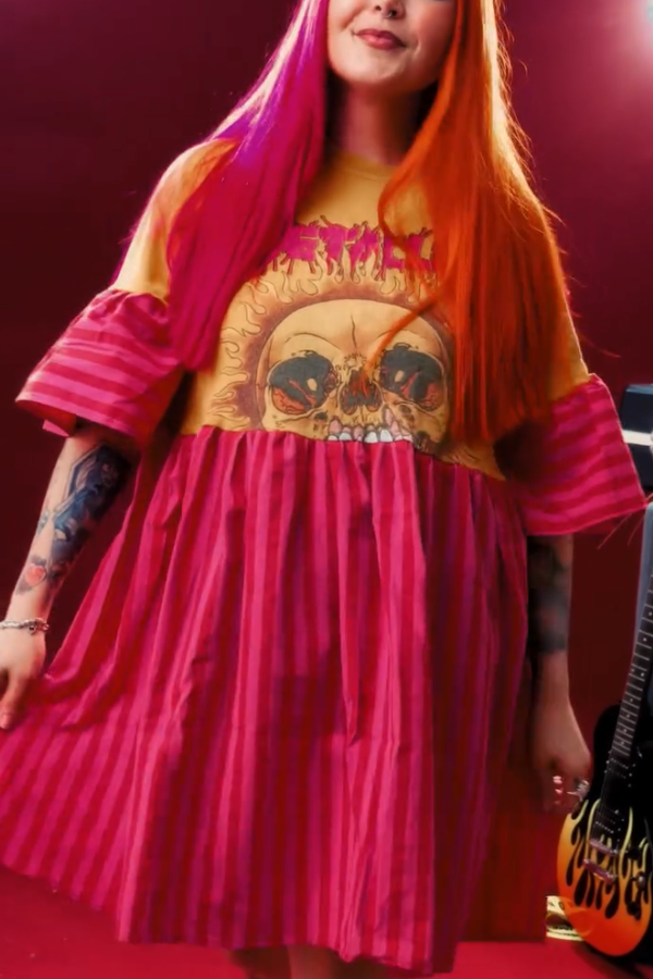 Metallica Recycled Dress