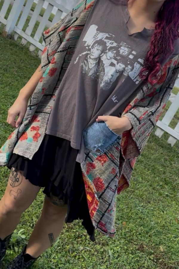 BLUR VINTAGE CANTA CAPE T-SHIRT TOP
