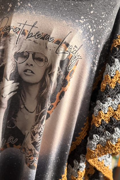 Stevie Knicks Mix Bat Sleeve T-Shirt Top