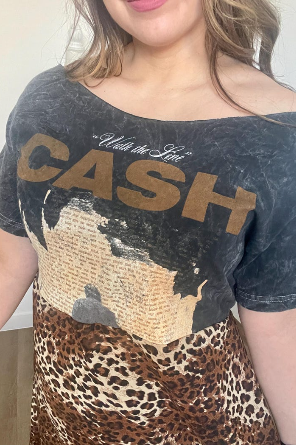 Johnny Cash Recycled Dress