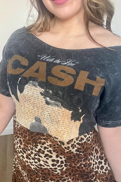 Johnny Cash Recycled Dress
