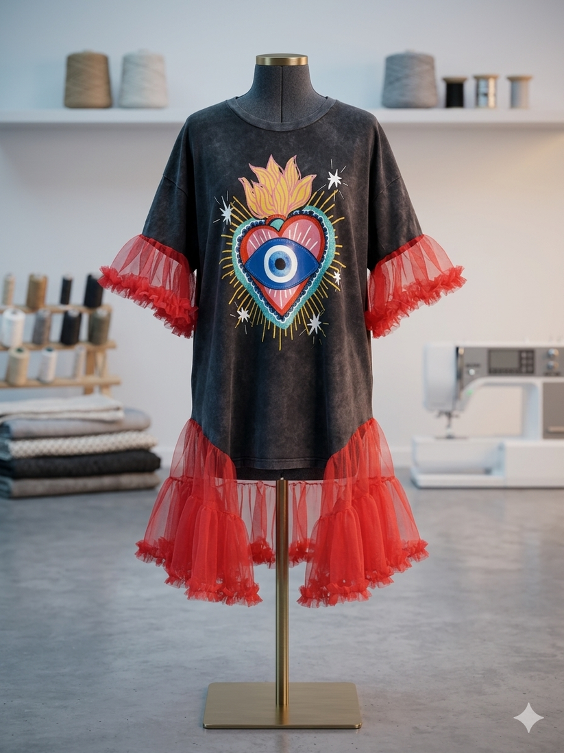 Rock Princess Upcycled Tee