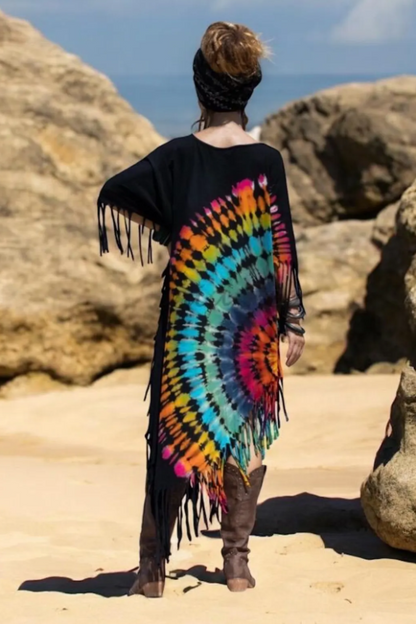 Boho Fringe Tunic Dress