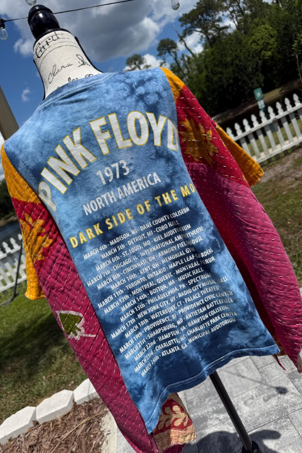 Pink Floyd Graphic-Print Dolman-Sleeve Tee