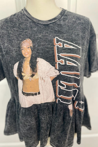 Aaliyah-patterned Recycled T-shirt