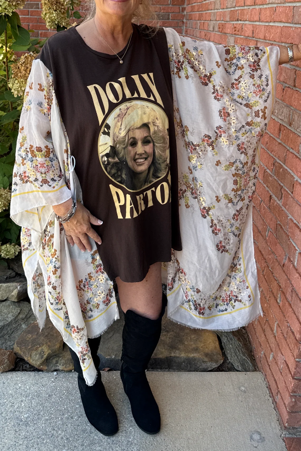 Roper Band Tee Dolly Parton Print Mix & Match Tee（No Patch）