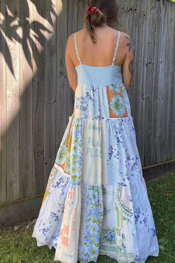 Women's Printed Suspender Dress