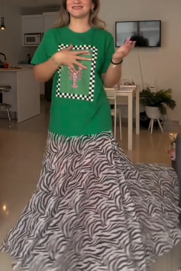 Recycled Lobster-Print Dress