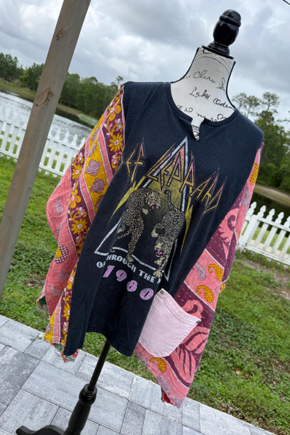 Def Leppard 1983 Graphic Print Batwing-sleeve T-shirt