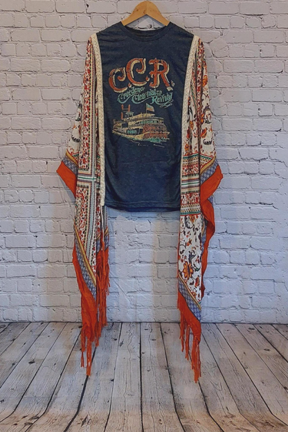 Creedence Clearwater Revival Makeover Bat Sleeve T-shirt