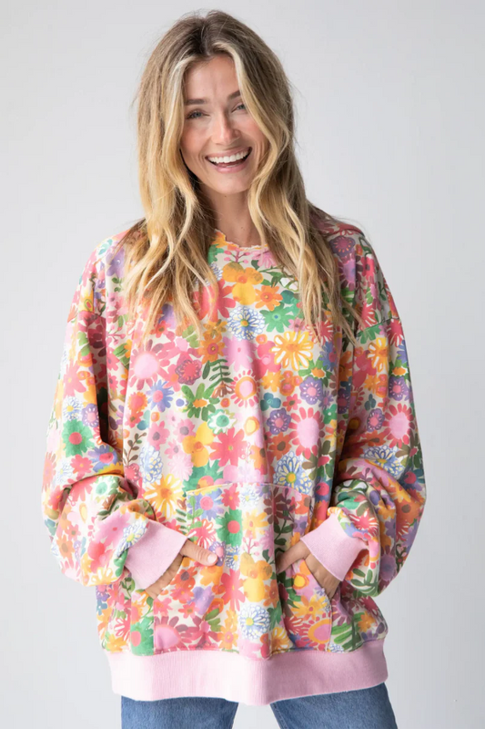 Oversized Printed Hoodie