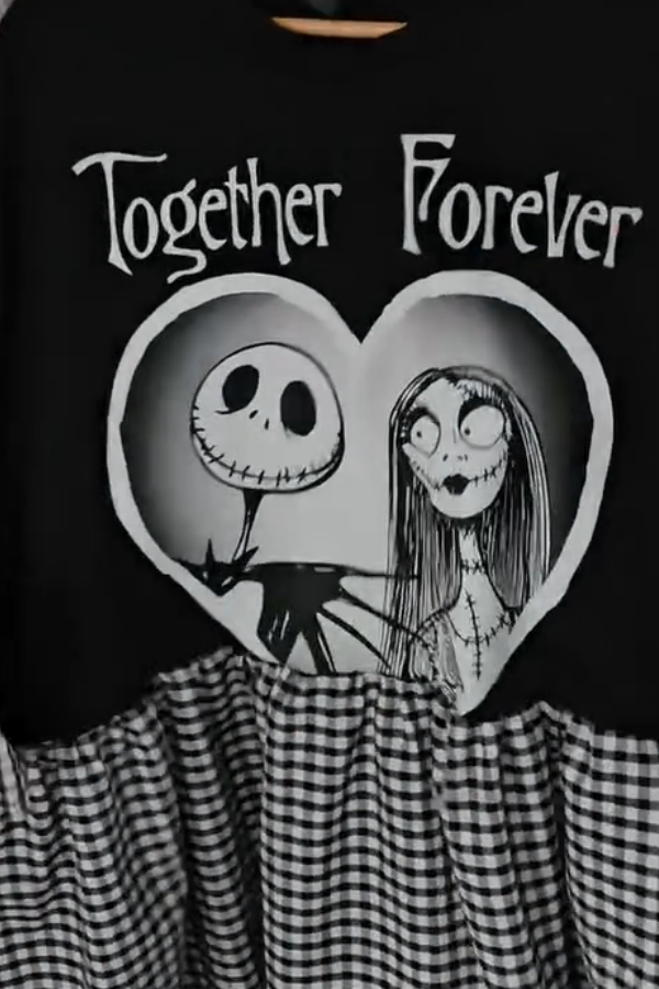 Jack Skellington And Sally Recycled Dress