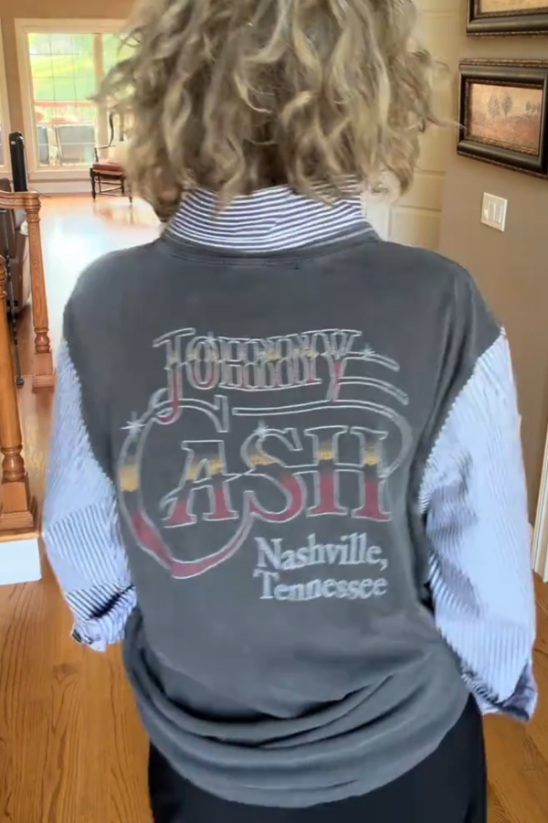 Johnny Cash Recycled Top